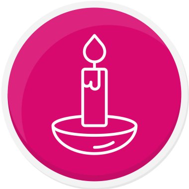 Mum simgesinin vektör illüstrasyonu