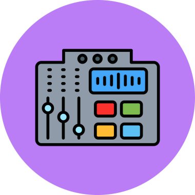 outline biçiminde denetleyici müzik simgesi