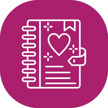 Kalp simgesinin vektör illüstrasyonu