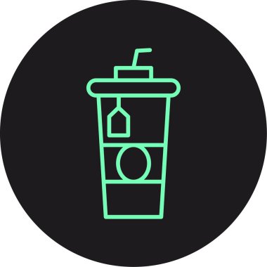 Kupa simgesi, vektör illüstrasyonu basit tasarım