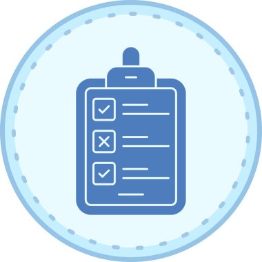 check list vektör simgesi modern basit tasarım illüstrasyonu