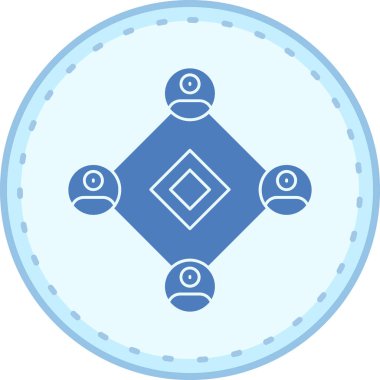 Paranın bir simgesinin vektör illüstrasyonu