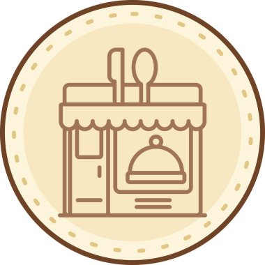 Gıda simgesinin vektör illüstrasyonu