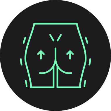 vektör kadın vücut simgesi simgesi