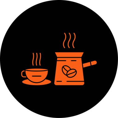 kahve ikonu vektör illüstrasyonu