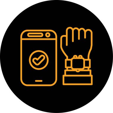 Vektör mobil ağ simgesi