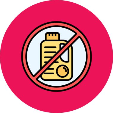 Sigara içmek yok. Web simgesi basit illüstrasyon