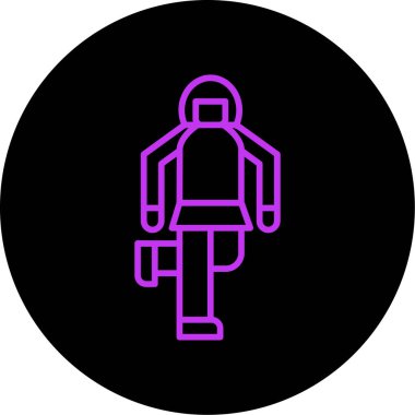 Benzersiz kullanıcı profili vektör simgesi