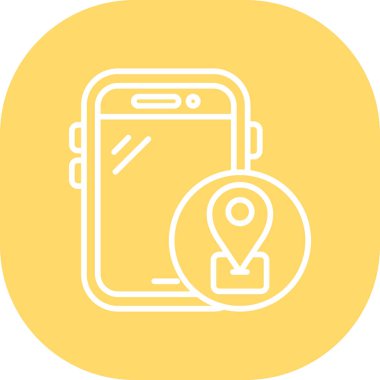 Akıllı telefon simgesinin vektör illüstrasyonu