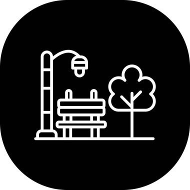 Ağaç simgesinin vektör illüstrasyonu