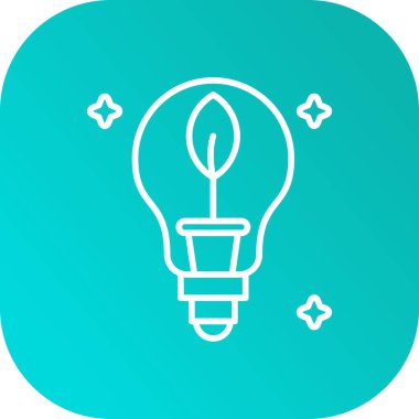 ampul düz simgesi, vektör illüstrasyonu