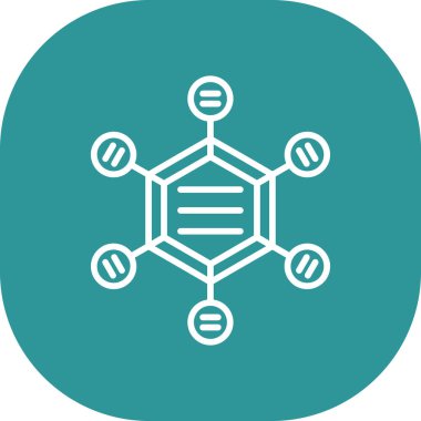 Moda tasarımı izole edilmiş arkaplanda DNA molekülü simgesi