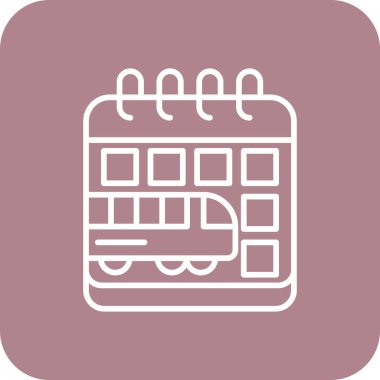 Takvim vektör simgesi modern basit illüstrasyon