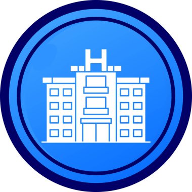 bina simgesi, vektör illüstrasyonu