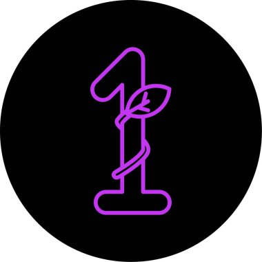 Siyah bir simgenin vektör illüstrasyonu