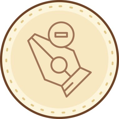 Bozuk para. Web simgesi basit illüstrasyon