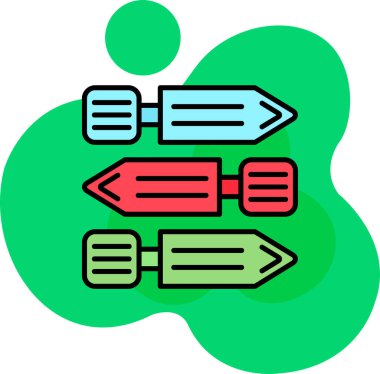 Boya fırçası. Basit resimleme