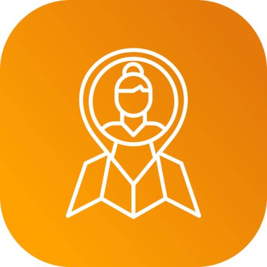 Bir insan simgesinin vektör illüstrasyonu