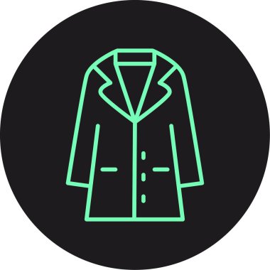 Benzersiz erkek ceket çizgisi vektör simgesi