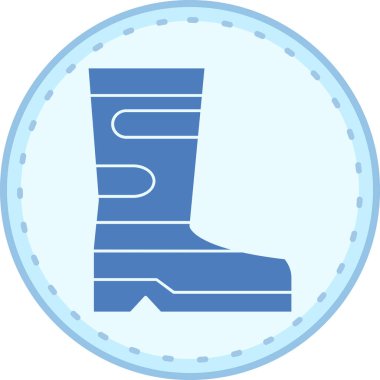 Çizmeler. Web simgesi basit illüstrasyon