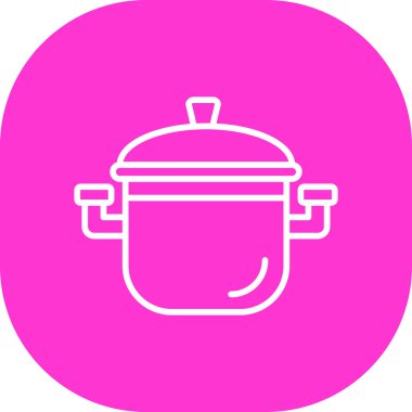 Tencere simgesinin vektör illüstrasyonu