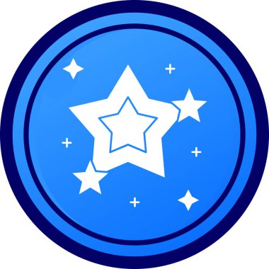 trend düz stil izole edilmiş arkaplan yıldız simgesi