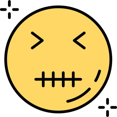 Özet biçiminde emoji yüz ifadesi simgesi