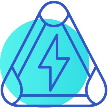 Elektrik simgesinin vektör illüstrasyonu