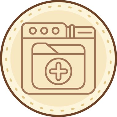 Mutfak. Web simgesi basit illüstrasyon