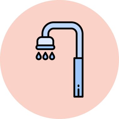 Musluk ikonu. özet tasarımı