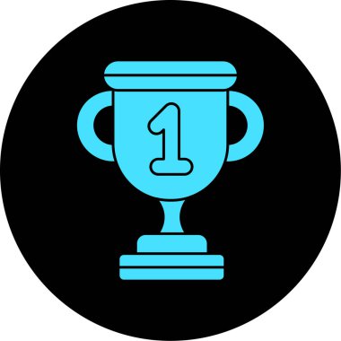 kupa vektör simgesi modern basit tasarım