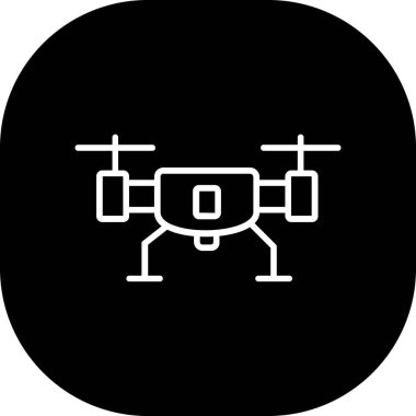 İHA simgesi vektör illüstrasyonu