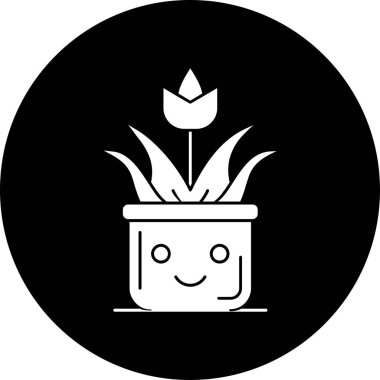 Bitki. Web simgesi basit illüstrasyon