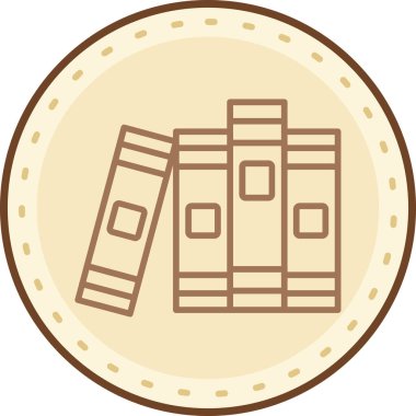 Kitap. Web simgesi basit illüstrasyon