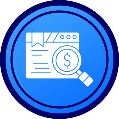 iş ve finans satırı vektör simgesi.