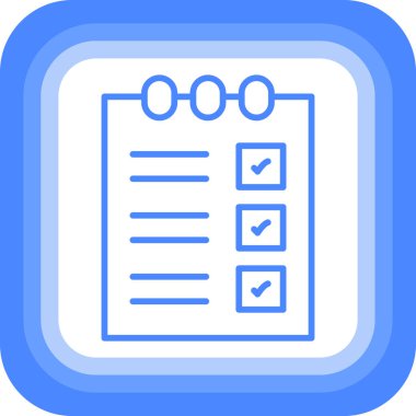 kontrol listesi simgesi, vektör illüstrasyonu