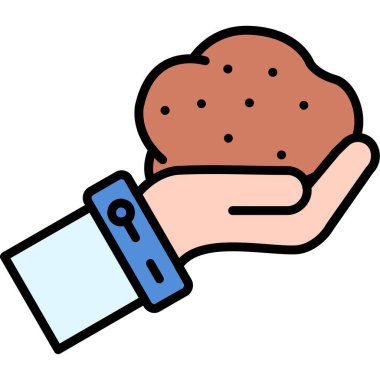 Çerez vektör çizimi ile el ele tutuşmak