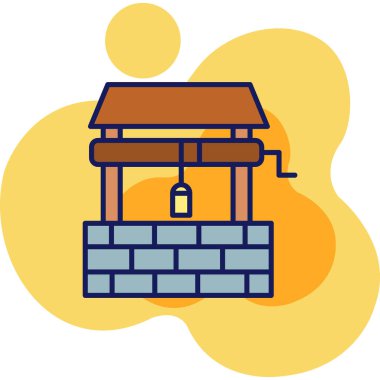 Çit. Web simgesi basit illüstrasyon