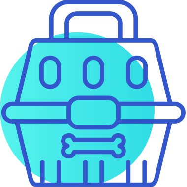 Sırt çantası simge vektör çizim