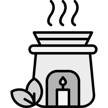 mum ışığı simgesi ana hat biçiminde