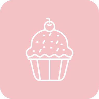 Tatlım. Web simgesi basit illüstrasyon