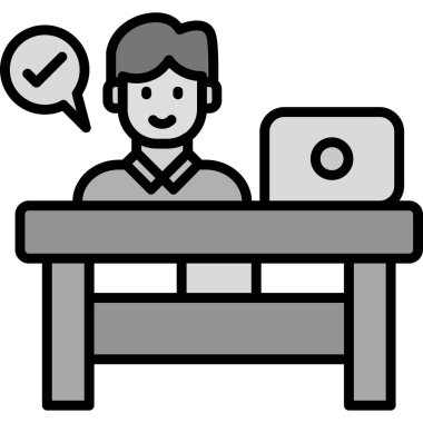 masa simgesi vektör illüstrasyonu