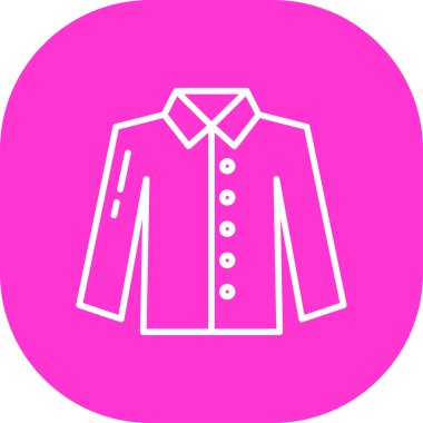 Ceket. Web simgesi basit illüstrasyon