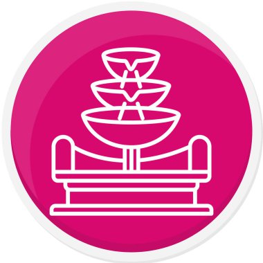 güzel Hindu tapınağı ikon vektör çizimi tasarımı