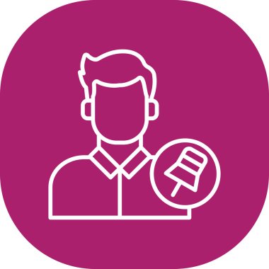 Bir insan simgesinin vektör illüstrasyonu