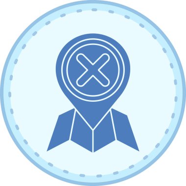 Tek izole edilmiş simge ögesinin vektör illüstrasyonu