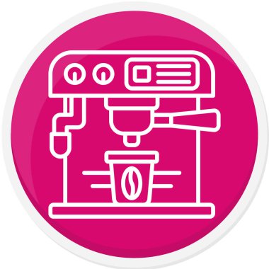 Kahve makinesi. Basit resimleme