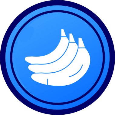 Muz. Web simgesi basit illüstrasyon