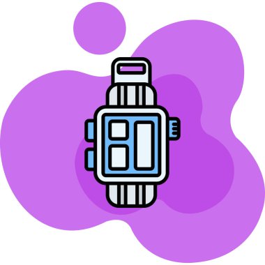 Bir su şişesinin modern su ikonunun vektör çizimi