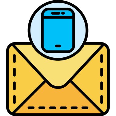 posta zarfı simgesi. ana posta posta posta vektör rengi düz izole